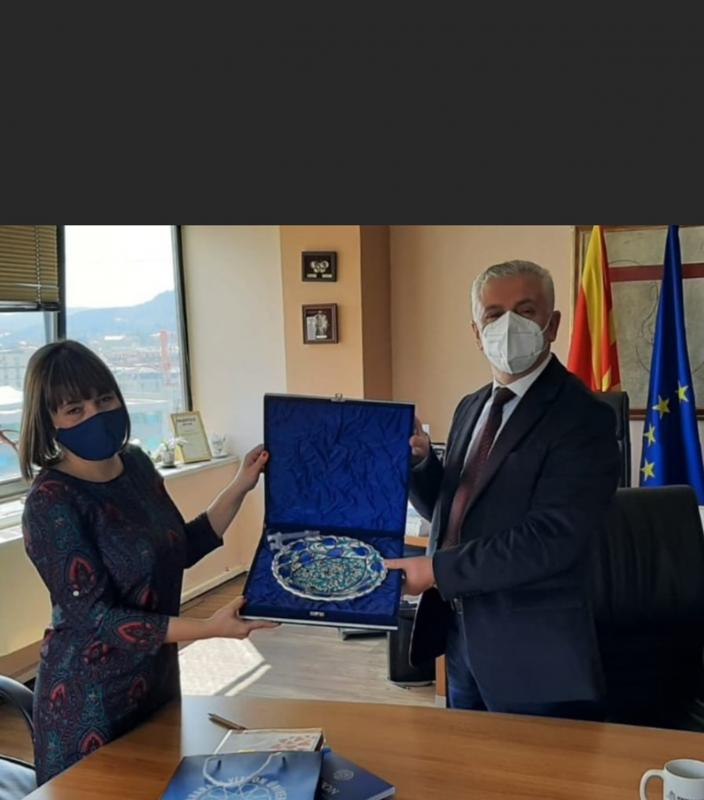 RECTOR OF VISION PROF. DR. FADİL HOCA HAS REALIZED A VISIT TO MILA TSAROSKA, MINISTER OF EDUCATION AND SCIENCE OF N. MACEDONIA